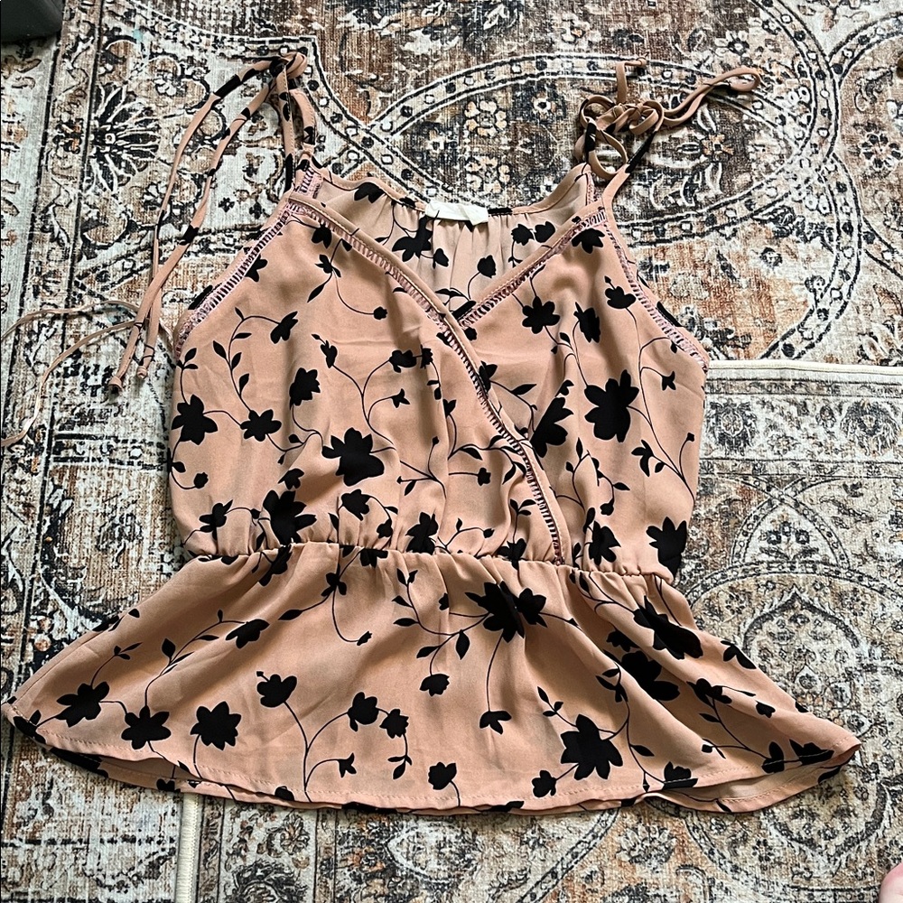 Peplum tank top